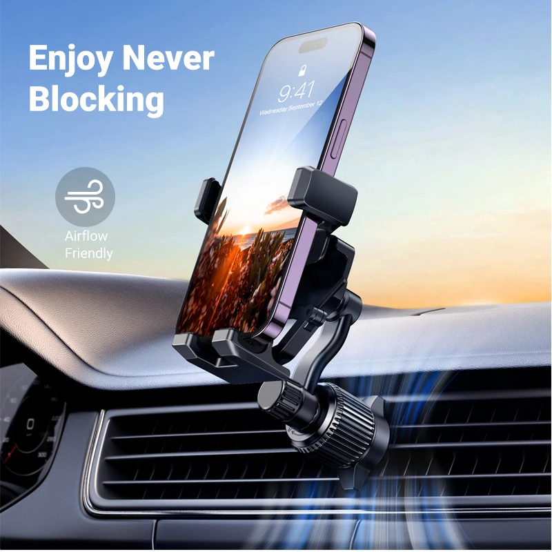 UGREEN Car Phone Holder Gravity Car Phone Stand For iPhone 16 15 14 Pro Max Xiaomi Samsung 360°Rotation Air Vent Phone Holder - الصورة 6