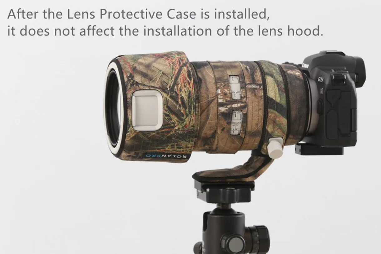 ROLANPRO Waterproof Lens Coat For Canon RF 100-500mm F/4.5-7.1 L IS USM Camouflage Rain Cover Lens Protective Sleeve Guns - Image 6