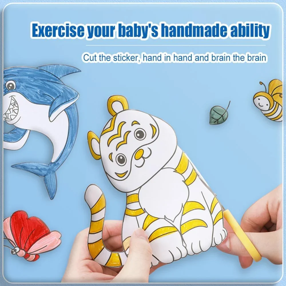 12/6/3M Children's Drawing Roll DIY Graffiti Scroll Color Filling Paper Painting Coloring Paper Roll for Kids Educational Toys - الصورة 4