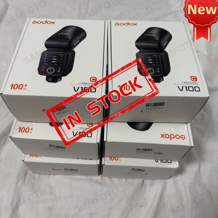 Godox V100 C/N/S/F/O TTL Li-ion Round Head On-Camera Flash 100Ws Beyond Limits V100S V100C-V100N V100F V100O - الصورة 5