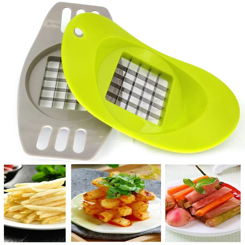 Stainless Steel Potato Cutter Vegetable Fruit Slicer Chopper Chipper Kitchen Accessories Tools Baking Potato Home Gadget Tools - الصورة 6