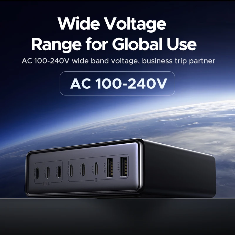 【US Plug】UGREEN 200W/100W/65W GaN Charger Desktop Laptop Fast Charger For iPhone 17 16 15 Pro Max Macbook Air Pro iPad Samsung - الصورة 6