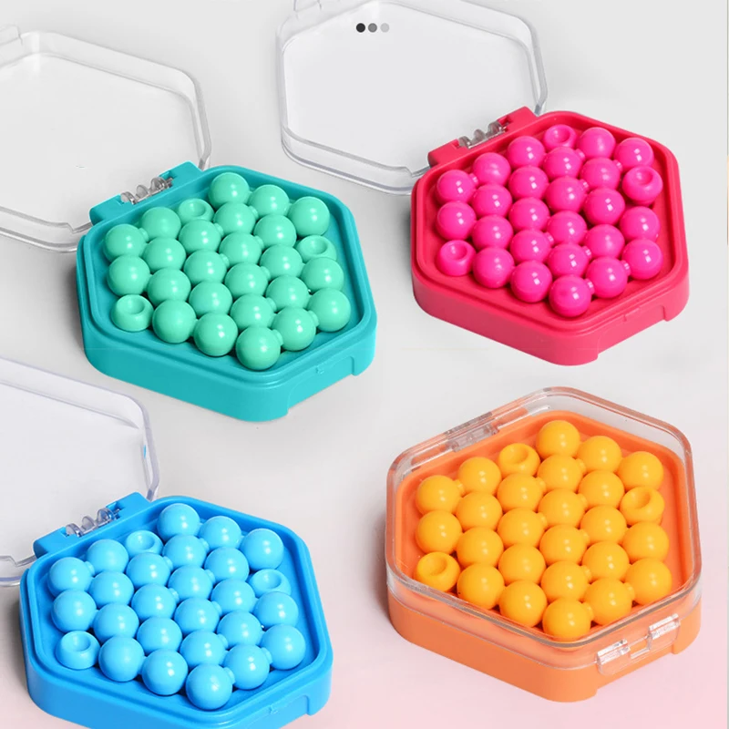 Mini Pocket Montessori Puzzle Toys Beads Game IQ Board Game Children's Spatial Logical Thinking Training Kid Education Toys Gift