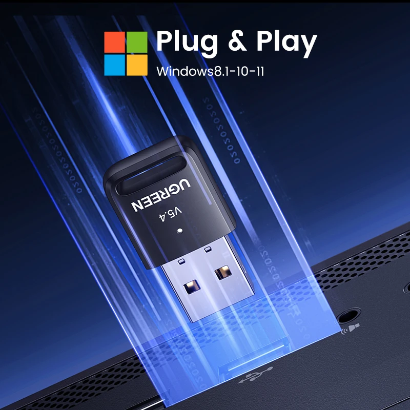 UGREEN USB Bluetooth 6.0 5.4 Dongle Adapter for PC Speaker Wireless Mouse Keyboard Music Audio Receiver Transmitter Bluetooth - Image 3