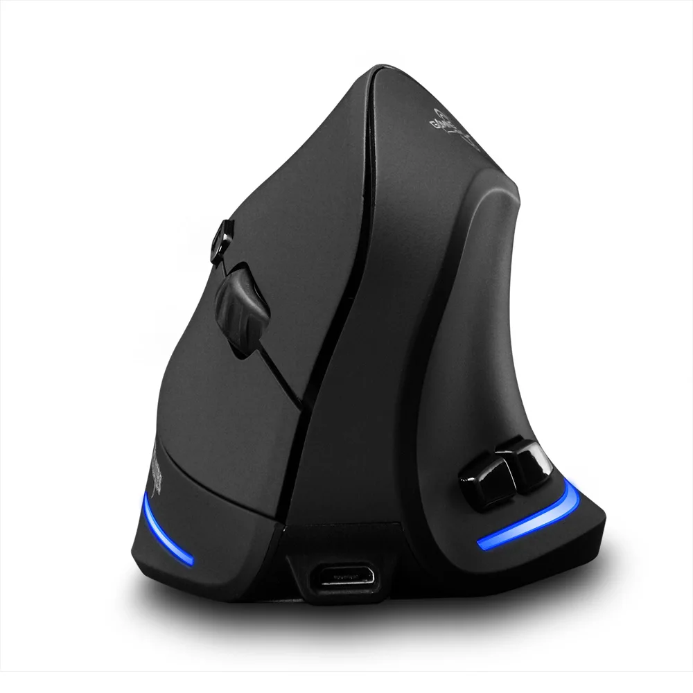 2.4GHz Wireless Vertical Mouse Rechargeable Ergonomic Mice Adjustable DPI Right Vertical Mouse for Gamer Computer