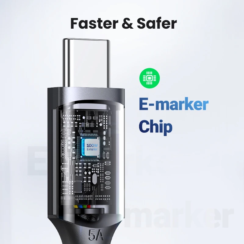 UGREEN 100W USB C to USB Type C Cable For iPhone 17 16 15 MacBook Samsung S25 S24 QC4.0 Fast Charging USB C Cable Charger USB 5A - الصورة 6