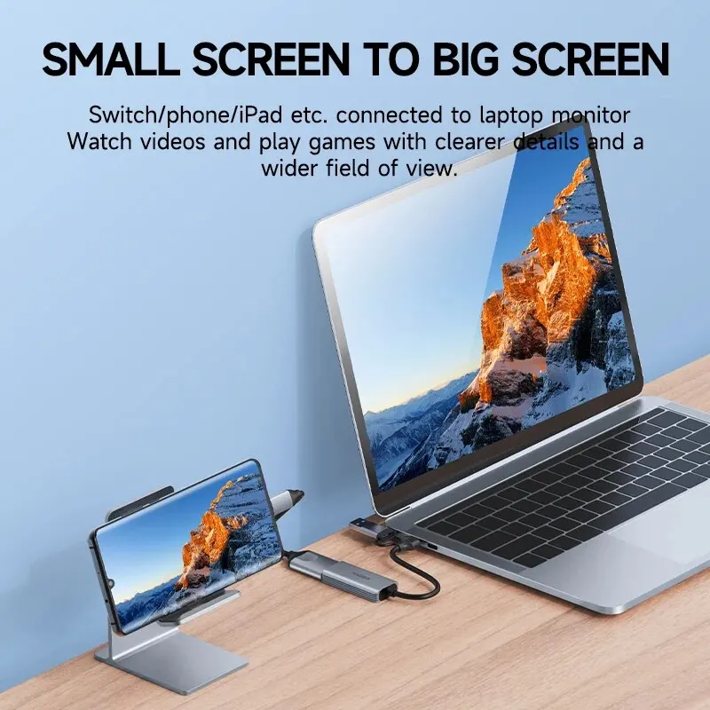 Hagibis USB 3.0 Video Capture Card HDMI-compatible to USB/Type-c Game Grabber Record Ms2130 for Switch Xbox PS4/5 Live Broadcast - الصورة 5