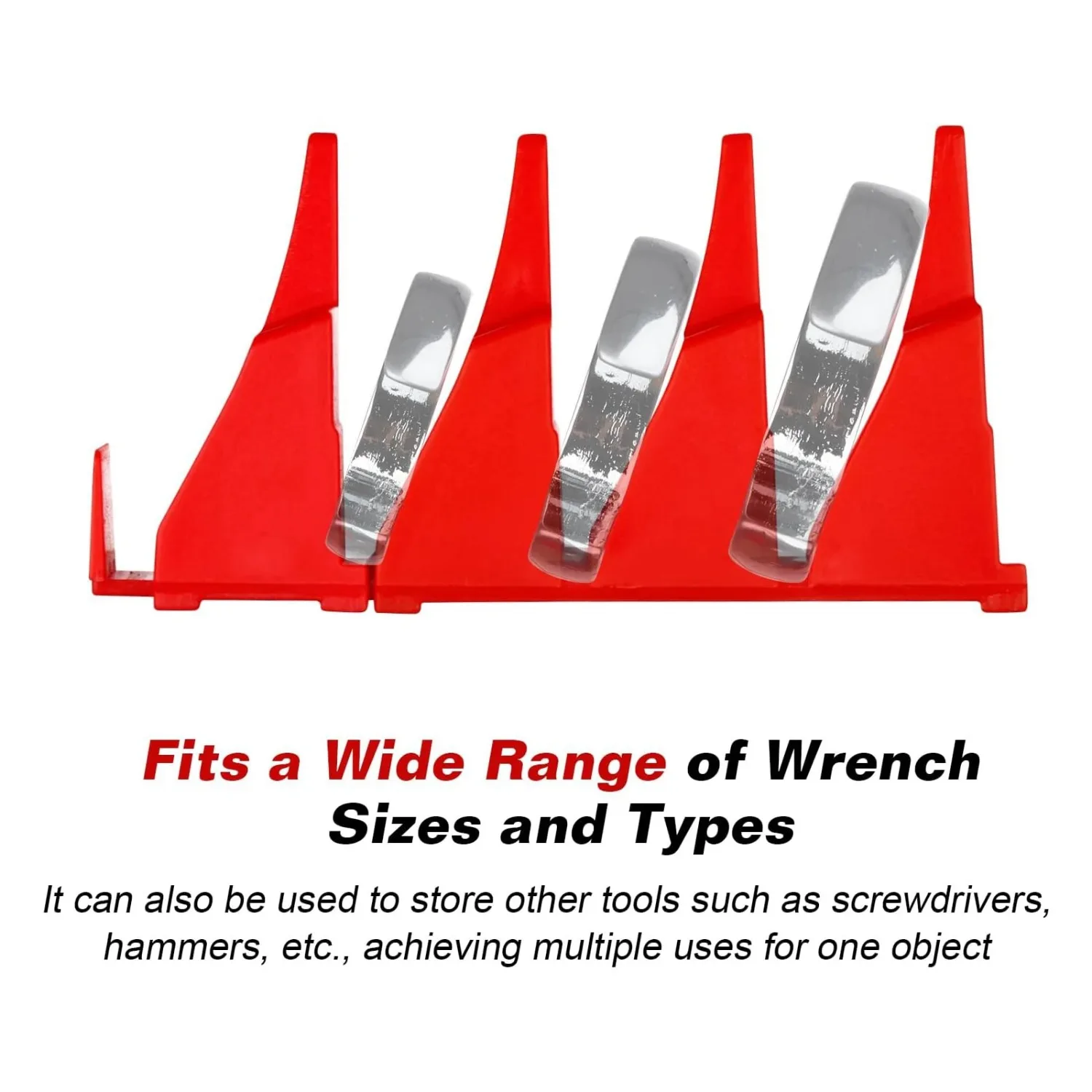 20pcs Wrench Pro Upright Storage Organizer Wrenches Magnetic Hexagonal Head Style - Modular Toolbox Holder Made Durable Plastic - الصورة 5