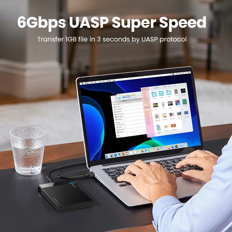 UGREEN HDD Case 2.5'' SATA to USB 3.0 Hard Drive Enclosure for SSD Disk HDD Box USB C 3.1 Gen 2 Case HD External HDD Enclosure - Image 2