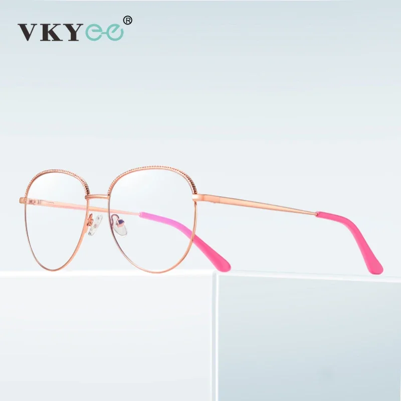 VICKY New Fashion Women Retro Anti Blue Light Blocking Eyeglasses Frame Computer Eyewear Eye protection Glasses PFD3036 - الصورة 2