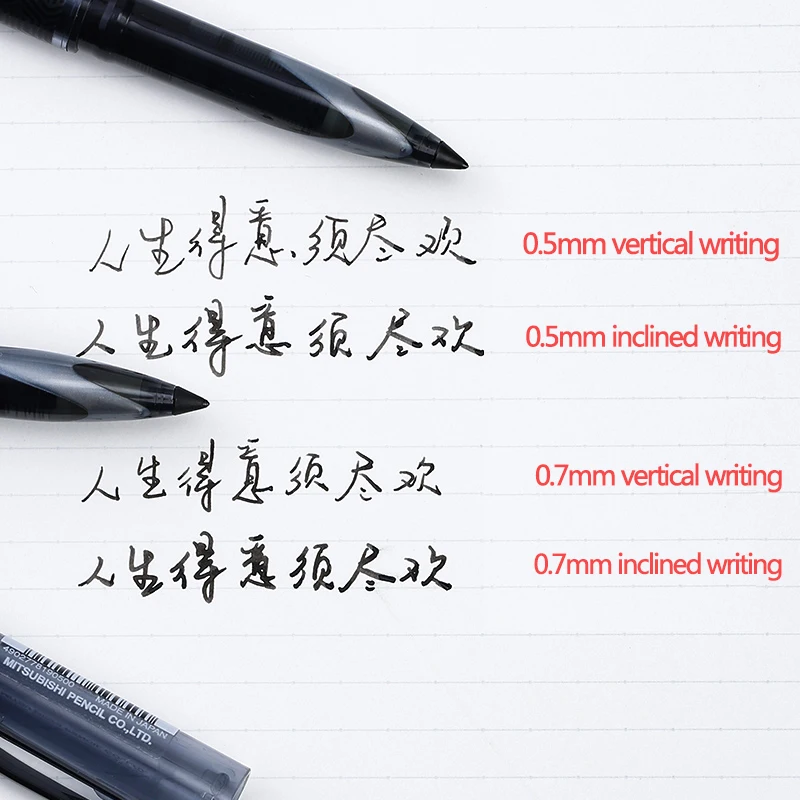 Japanese Uni UBA-188 Gel Pens 0.5/0.7mm Free Ink Control Signature Canetas Black/Red/Blue Smooth Writing Pens For School Office - الصورة 4