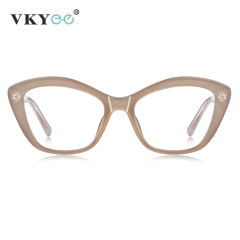 VICKY New Fashionable Personality Simple Butterfly Frames Women's Anti-blue Light Reading Glasses Can Be Customized Prescription - الصورة 3