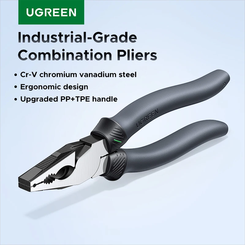 UGREEN Pliers Stripping Steel Wire Pliers Sharp Large Opening Pliers for Cutting Twisting and Clamping Metal Wires
