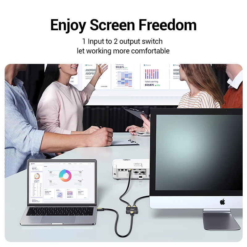 UGREEN HDMI Splitter 3D 4K for Xiaomi Mi Box Bi-directional HDMI -compatible Switcher for Xbox PS4 TV Box Splitter HDMI Switcher - Image 4