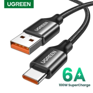 UGREEN 6A 100W SCP Type C Cable only for Huawei Honor Phones Fast Charging USB-C Cord Cable Huawei Super Charge Data Cable