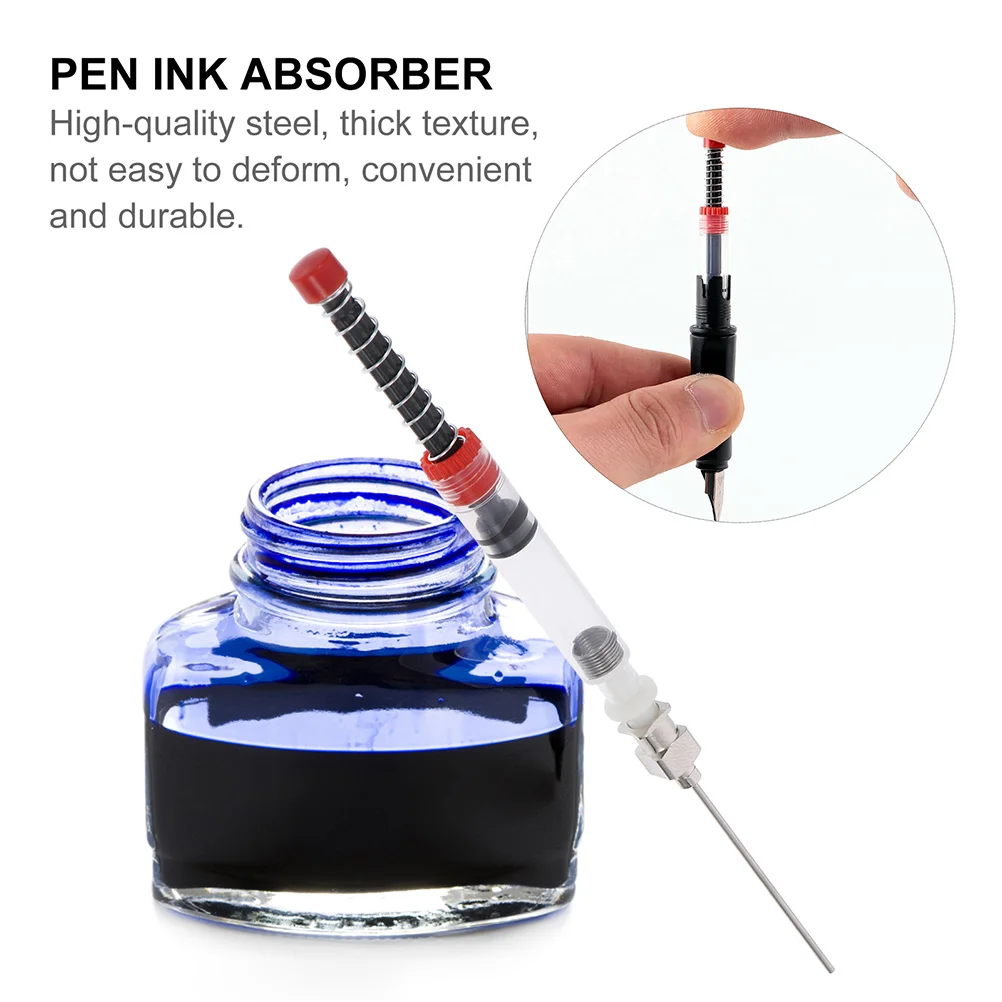 6 Pcs Premium Fountain Pen Ink Converter Lightweight Filling Assistant Ink Absorber Device For 2.6mm Pens Stationery Supplies - Image 2