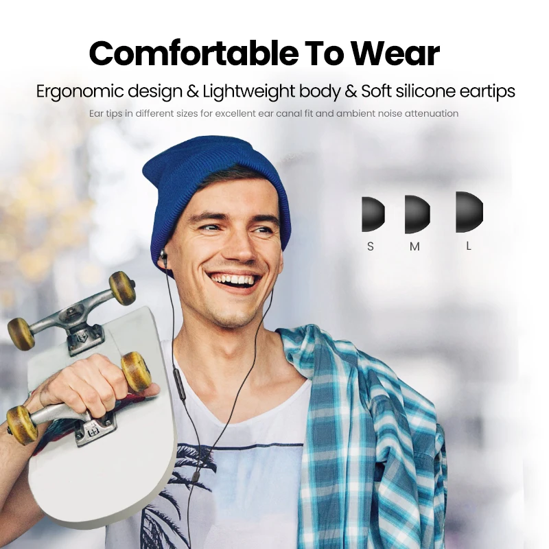 UGREEN Wired Earphone With Microphone In Ear 3.5mm Noise Cancelling USB Type C Lightning Earphones For iPhone 15 Pro Max Xiaomi - الصورة 6