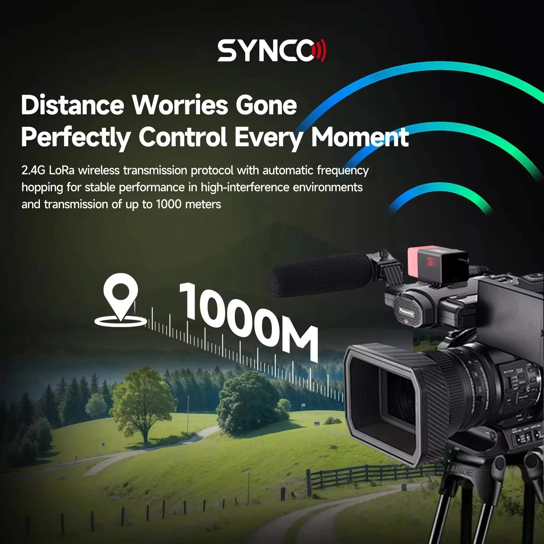 Synco CE3 Wireless Tally Light Signal Light For Camera Broadcast Switcher Live Streaming Transmitter · with Battery Tally lamp - الصورة 6