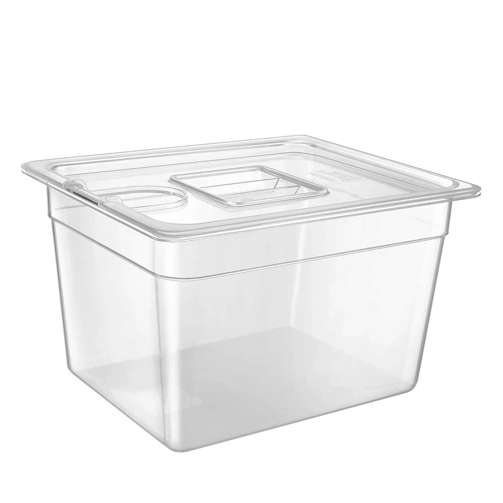 BioloMix Sous Vide 11L Container Bath with Lid for Circulator Sous Vide Culinary Cooker Fits Most of Sous vide ooker