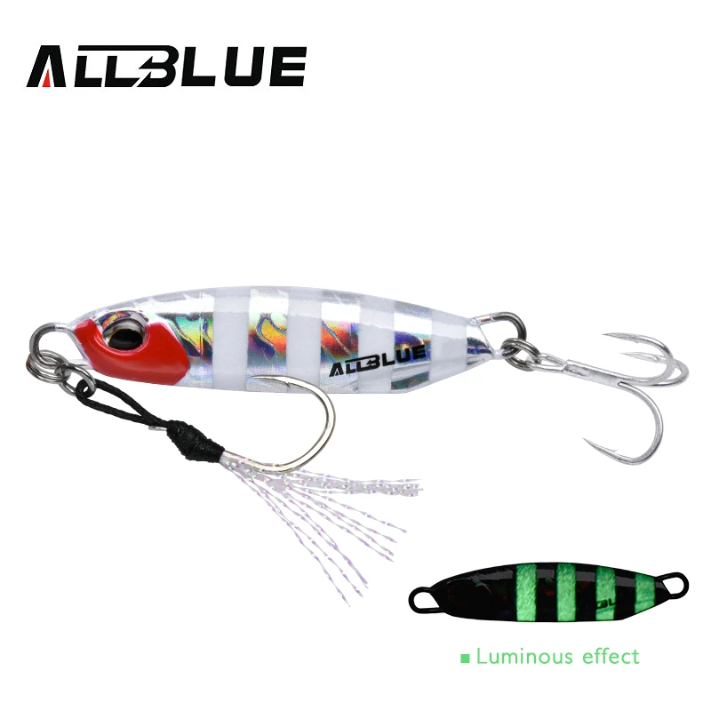 ALLBLUE New DRAGER Metal Cast Jig Spoon 15G 30G Shore Casting Jigging Fish Sea Bass Fishing Lure Artificial Bait Tackle - الصورة 3