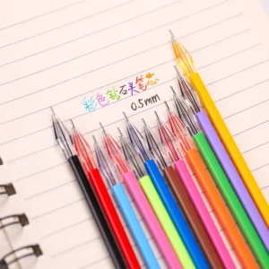 0.5mm 12 Colorful Ballpoint Pen Accessory Set Nibs with Colorful Diamond-shaped Nibs for Smooth Writing