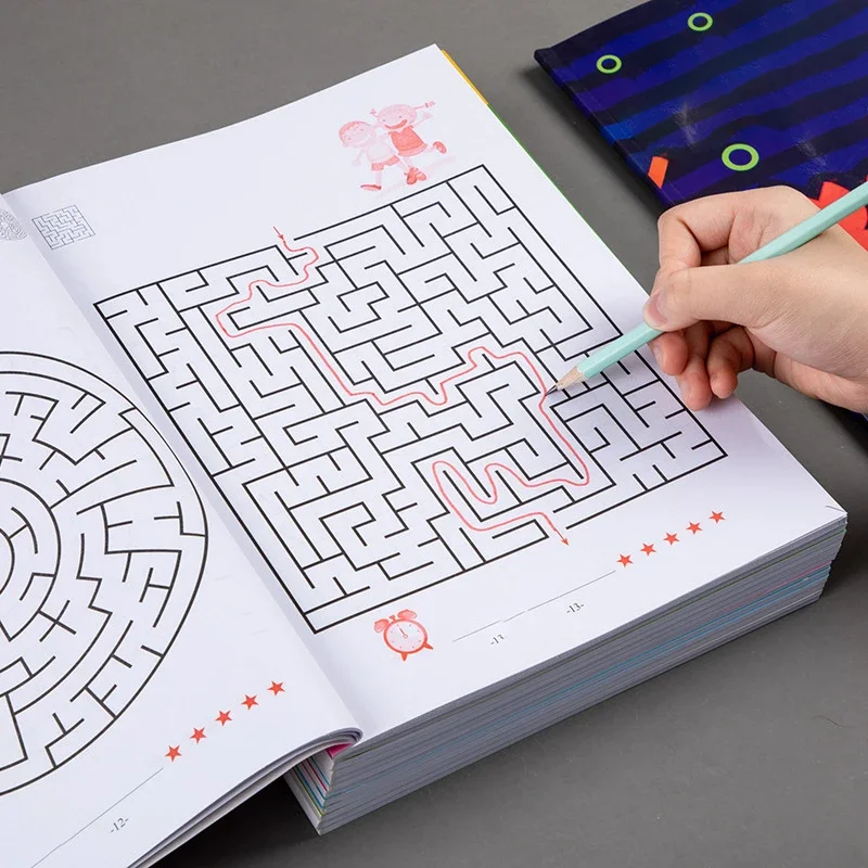 Student Concentration Training Book Children Maze Game Book Intellectual Development Educational Early Learning Book Kids Gifts - الصورة 2