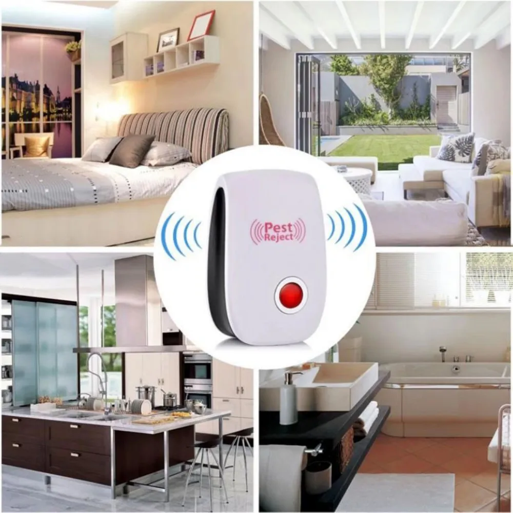 Ultrasonic Pest Repeller Intelligent Mosquitoes Killer Magnetic Insect Repeller Home Cleaning Tools Garden Pest Control Products - الصورة 3