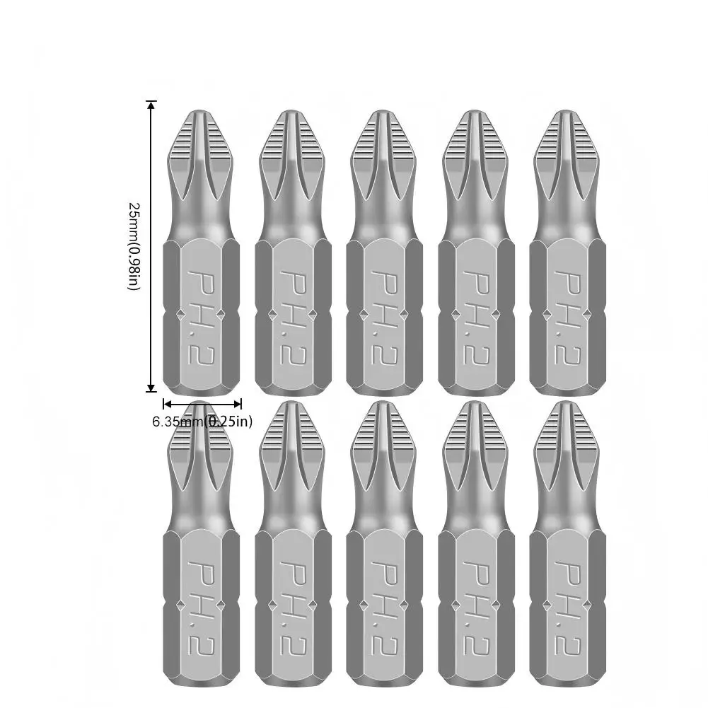 5/10pcs 25mm Anti-Slip Electric Hex Shank Magnetic Screwdriver Drill Bit Set Hex Shank Screw Driver Bits for Home Improvement - الصورة 6