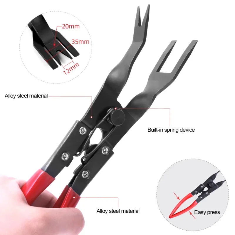 Auto Trim Clip Removal Plier Door Panel Fascia Dash Upholstery Remover Disassembly Plier Car Headlight Installation Tool - الصورة 3