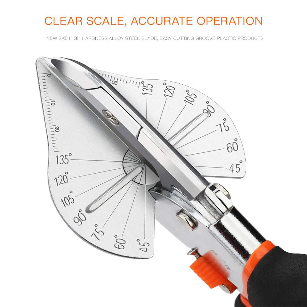 Angle Shear 45-120 Degree Miter Cutter Hand Shear Multifunctional PVC PE Plastic Pipe Scissors For Housework home decor Plumbing - الصورة 3