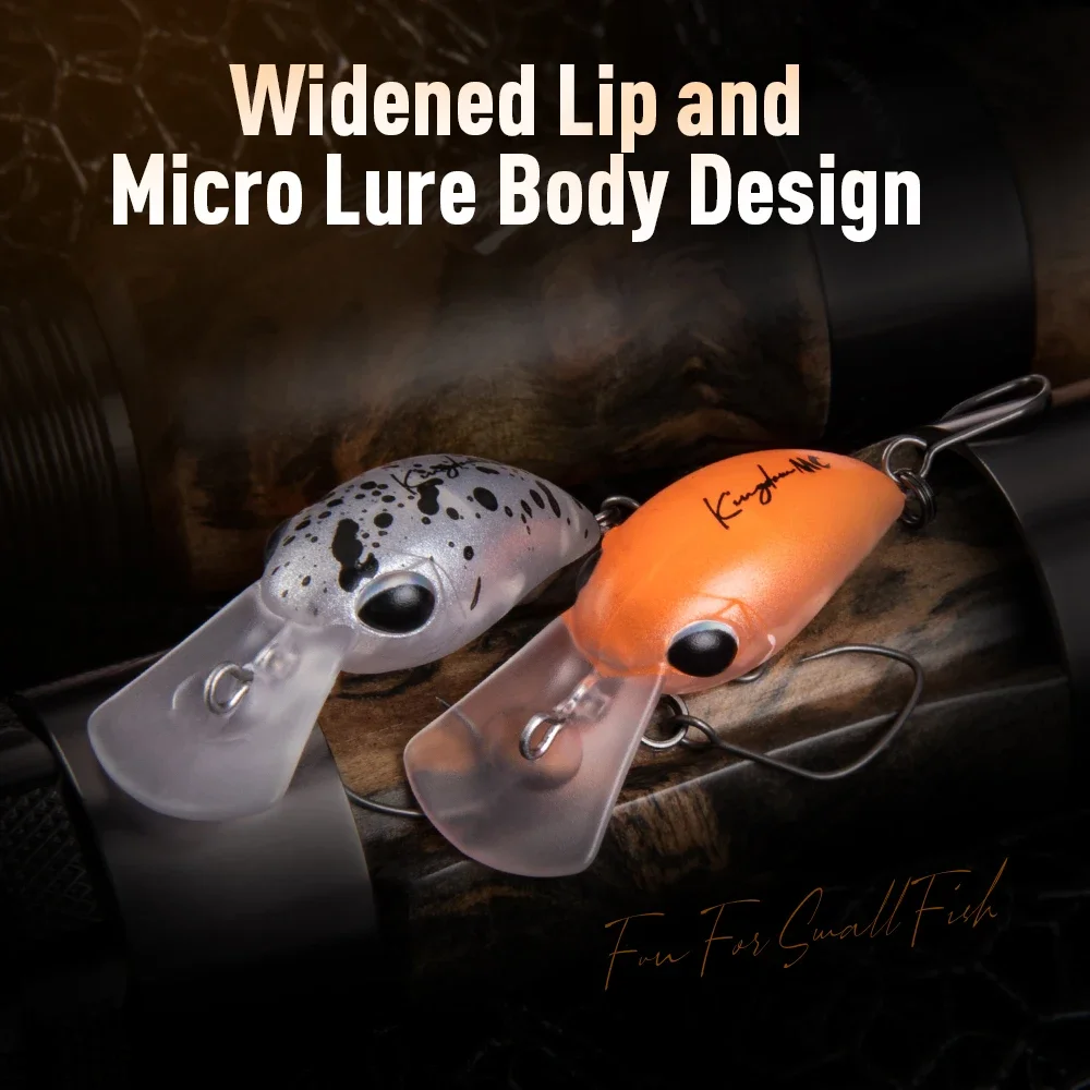 Kingdom Fishing Lure Micro Expert Minnow 1.5g 3.2g 25mm 32mm Topwater Artificial Hard Crankbait Wobblers Perch Trout Baits - الصورة 3