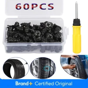 60pcs Car Motorcycle Vacuum Tyre Repair Nails Universal Tire Screw Tubeless Repair Tools Accessories Kit Car Accessory