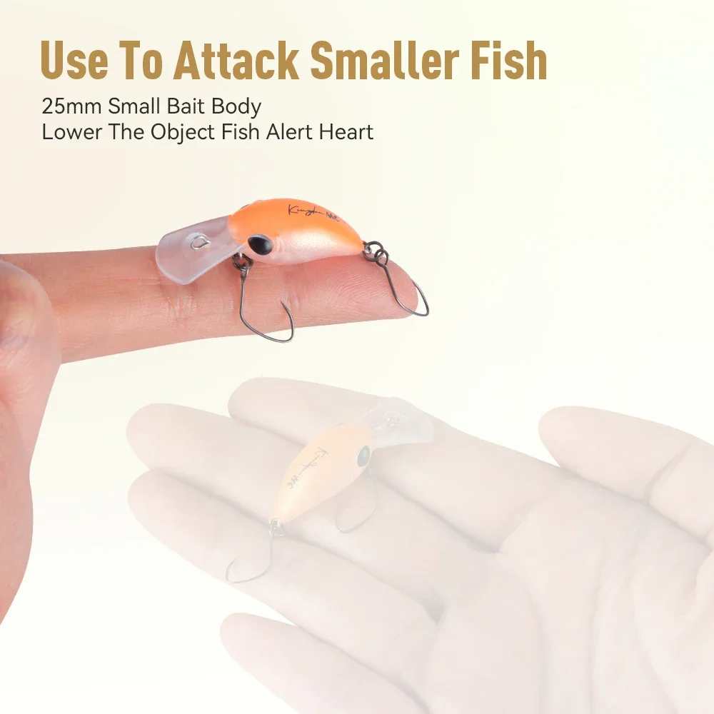 Kingdom Fishing Lure Micro Expert Minnow 1.5g 3.2g 25mm 32mm Topwater Artificial Hard Crankbait Wobblers Perch Trout Baits - الصورة 6