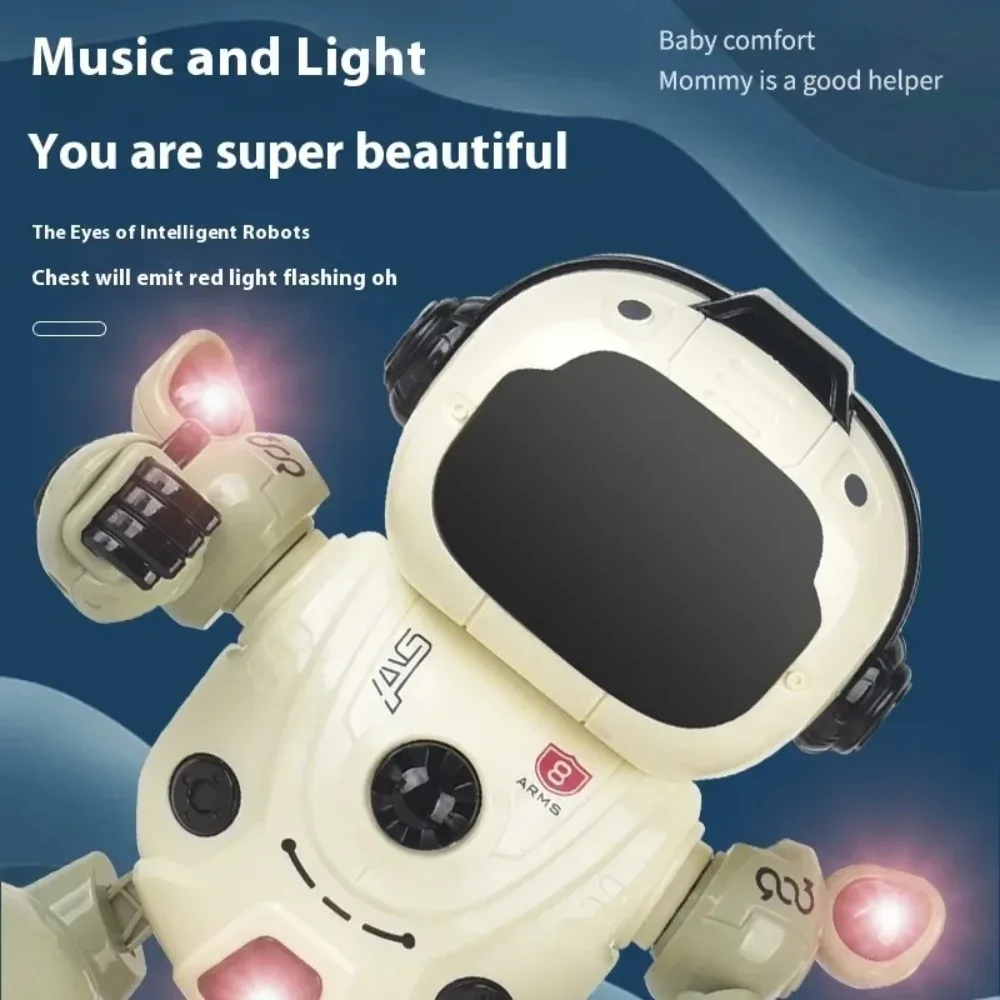Musical Dancing Robot - Flashing Lights & Swinging Motion Kids Electric Toy - الصورة 5