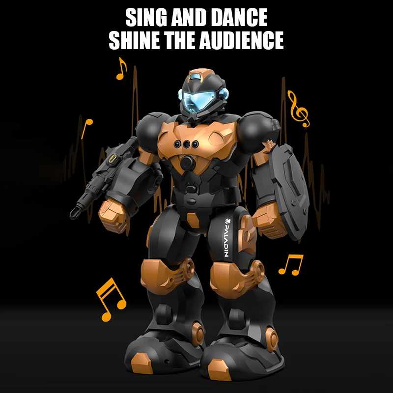 RC Robot Toy Intelligent Programming Voice Controlled Gesture Remote Control LED Smart Dancing Robot Kids Toy for Children Gifts - الصورة 5