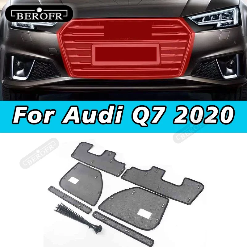 For Audi Q7 2020 Insect Net Stainless Steel Car Water Tank Protection Grid Mosquito Repellent Sundries Accessories
