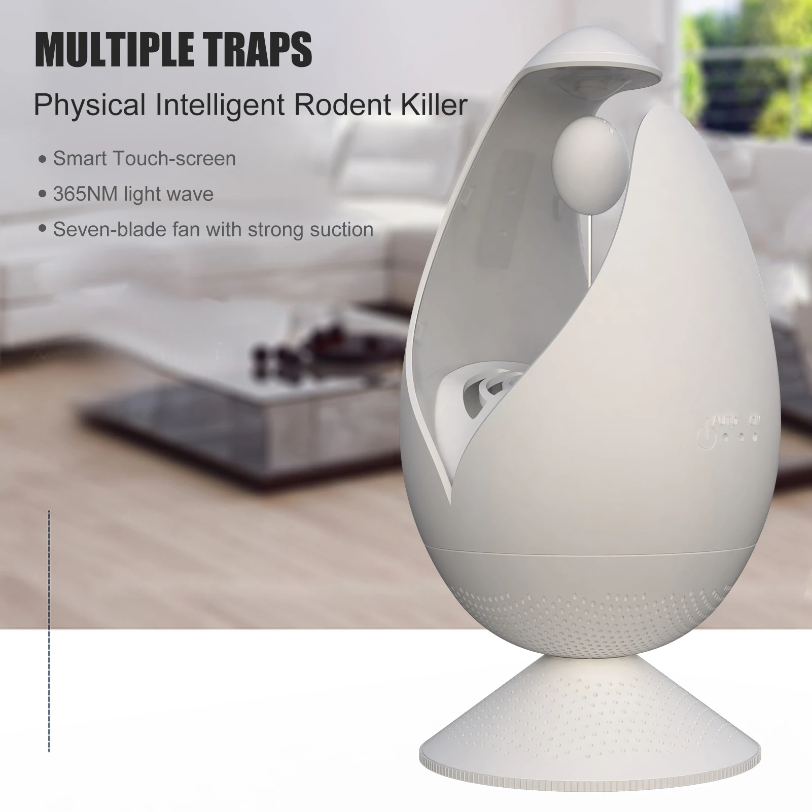Indoor Fly Trap Mosquito Catcher & Killer with Strong Suction Fan Mosquito Killer Trap for Fly Mosquito Gnat Insect Moth Bug - الصورة 5