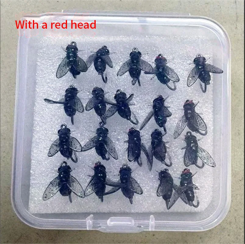 New 5-20PCS Mini Bionic Fly Fishing Bait Fly Hook Soft Bait Add Fish Attractant Fishing Gear For Salmon Trout 10/16/20mm - الصورة 9