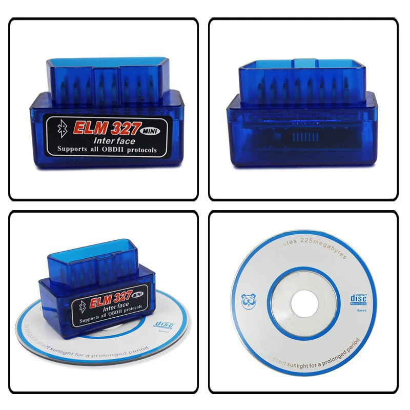 1PCS Mini Elm327 Bluetooth5.1 V2.1 OBD 2 Car Diagnostic Tool Smart Code Reader Scanner ELM327 ODB2 Scanner Tool For Android - الصورة 4