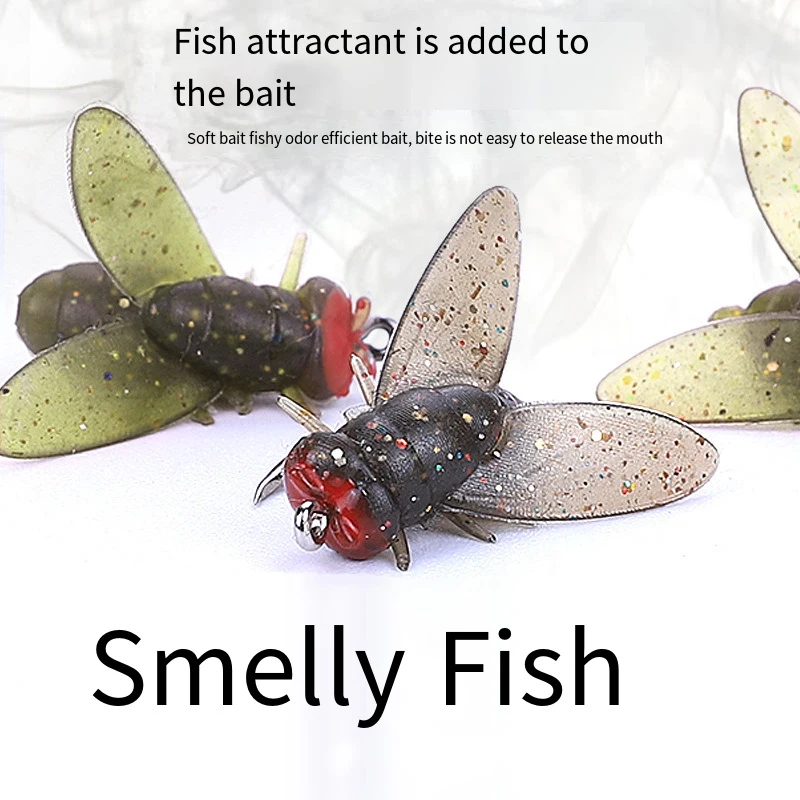 New 5-20PCS Mini Bionic Fly Fishing Bait Fly Hook Soft Bait Add Fish Attractant Fishing Gear For Salmon Trout 10/16/20mm - الصورة 3