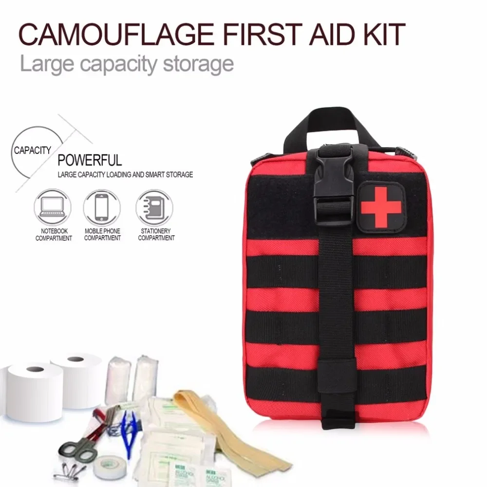 Outdoor Bag Survival Pouch Outdoor Medical Box Large Size SOS Bag Outdoor First Aid Bag Medical Kit Bag Molle EMT Emergency - الصورة 5