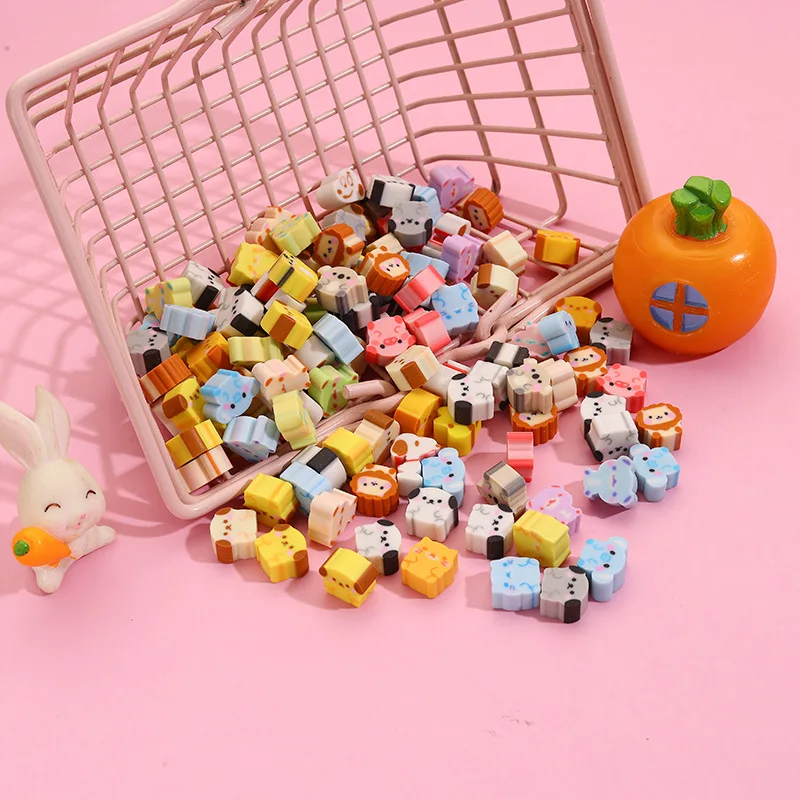 10Pcs/Lot Cute Little Puppy Boo Eraser Slice Eraser Mini Rubber For Pencil Error Correct Kids School Office Stationery Gifts - الصورة 5
