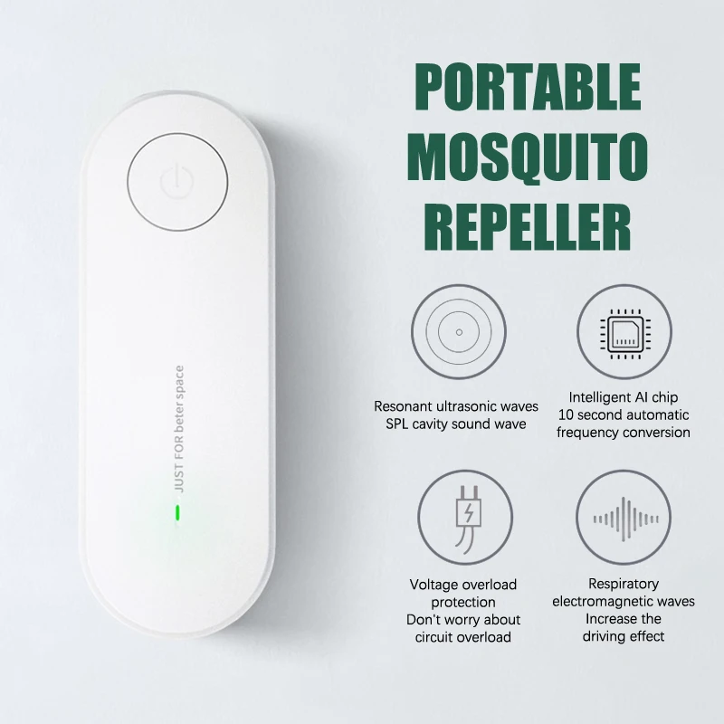 Ultrasonic Household Mite Removal Device Wholesale Sterilizer Bed Mite Removal Device Direct Plug Wireless Mosquito Repellent - الصورة 3