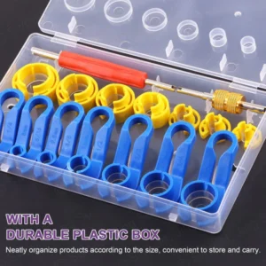 7/16pc Remove Fuel Line Replacement Tool Auto Fuel Line Angled Disconnect Set Tool Air-conditioning Oil Pipe Quick Removal Tool