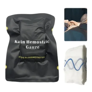Hemostatic Kaolin Gauze Emergency Trauma Z-Folded Soluble for Outdoor Safety First Aid Kit Wound Dressing Bandage Tourniquet