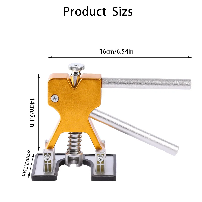 Car Body Sheet Metal Paintless Dent Plastic Puller Kit Auto Hail Pit Removal Repair Tools Hot Multiple Sizes Suction Cup Set - الصورة 3