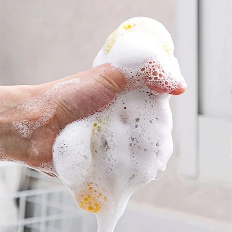 2pcs/4pcs Double Side Dishwashing Sponge Dish Washing Brush Pan Pot Dish Wash Sponges Household Cleaning Kitchen Tools sponge - الصورة 5