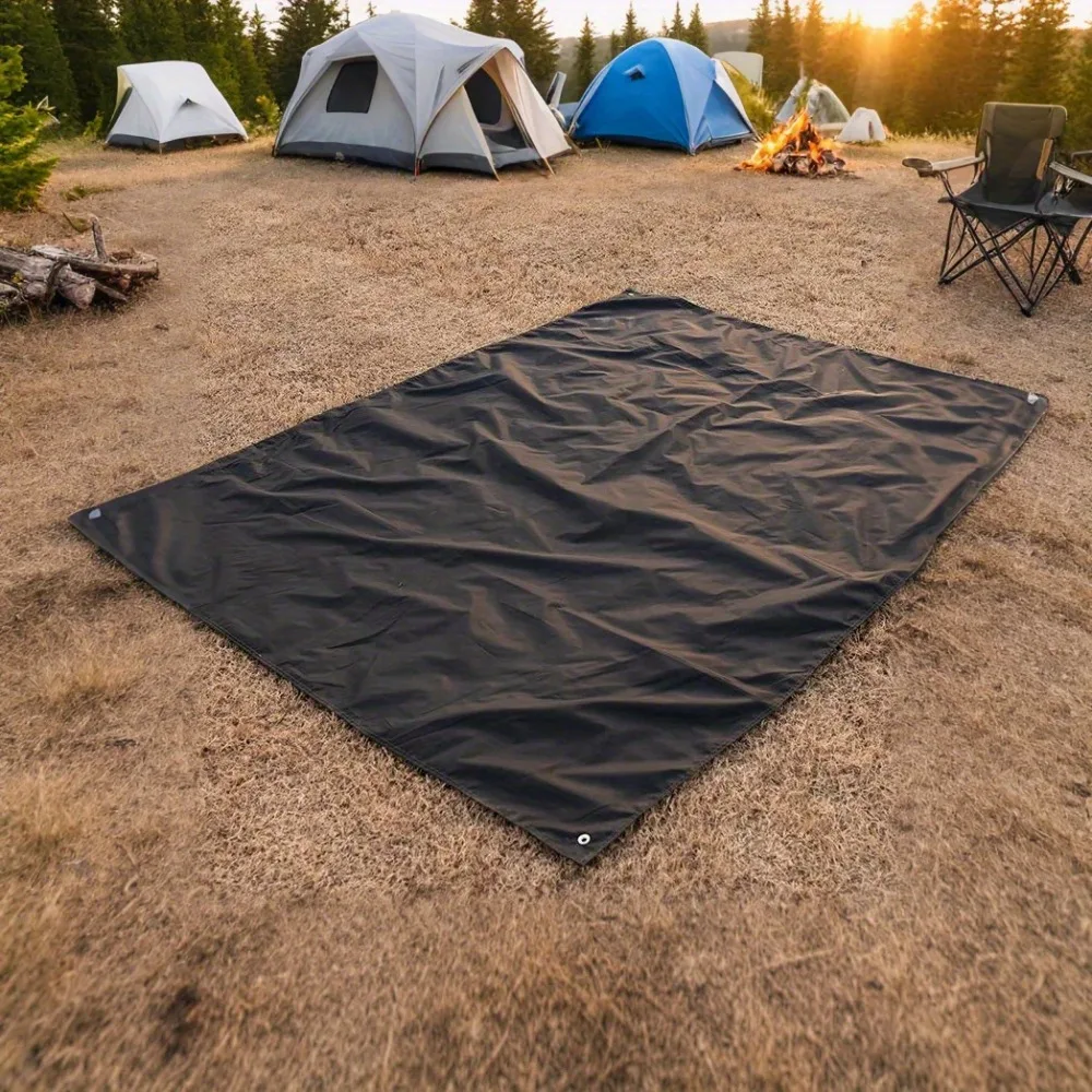 Thickened Non-Slip Outdoor Camping Mat, Heavy-Duty Oxford Ground Mat, Portable for Camping Hiking Beach Travel - الصورة 5