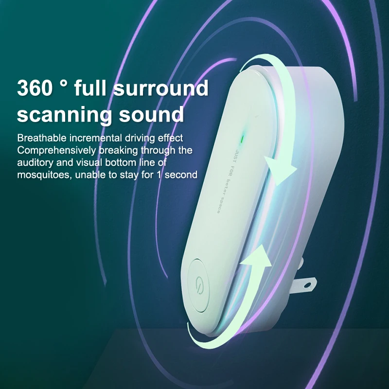 Ultrasonic Household Mite Removal Device Wholesale Sterilizer Bed Mite Removal Device Direct Plug Wireless Mosquito Repellent - الصورة 5