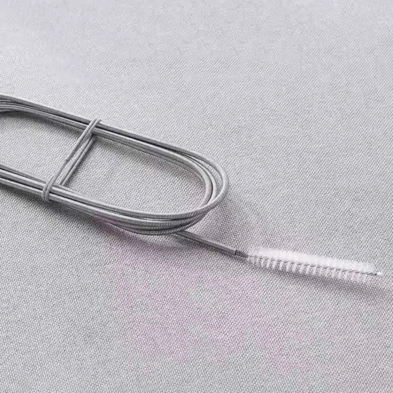 Refrigerator Drain Dredge Cleaning Set Long Flexible Refrigerator Scrub Brush Water Dredging Tool Water Tube Cleaning Coil Brush - الصورة 4